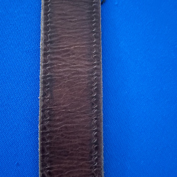 Brown Leather Belt with Gold Tree of life Buckle - Picture 7 of 8